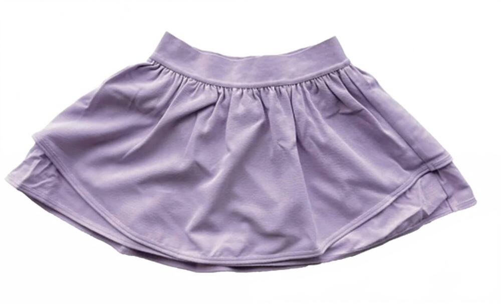 NEW LITTLE OLIN girls gathered mini skort in lavender